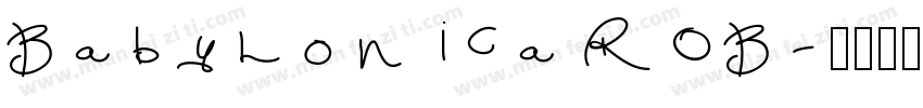Babylonica ROB字体转换